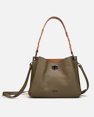 Bolsa Média Com Alça Trançada Lez a Lez