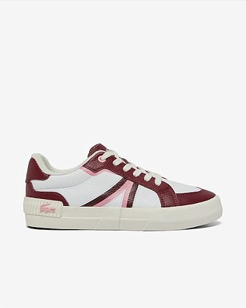 Tenis Feminino L004 Couro Lacoste Vermelho