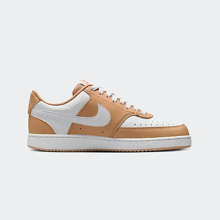 Tênis Nike Court Vision Low Feminino Branco Marrom Claro