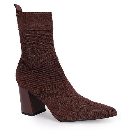 Bota Cano Curto Knit 7cm WJ