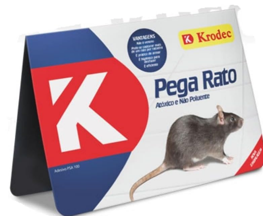 Pega Rato Ratoeira Adesiva Krodec Mede 25 cm X 18 cm