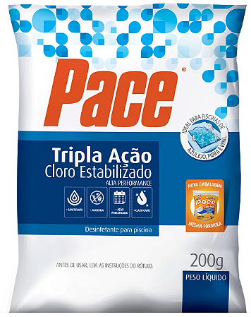 Pace Tripla Ação Cloro Estabilizado HTH 200 g