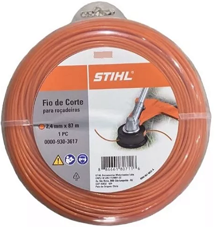 Fio De Corte Redondo 2,4mm X 87,0m - Stihl