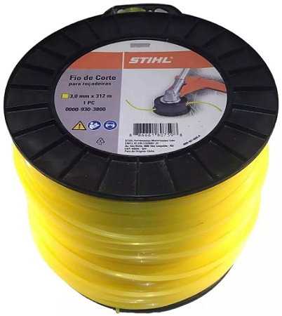 Fio Nylon Roçadeira Quadrado 3.0m Rolo 312mt STIHL