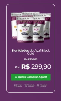 5 unidades de Açaí Black Gold