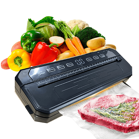Seladora A Vácuo Automática Portátil Embaladora De Alimentos Alta Potência