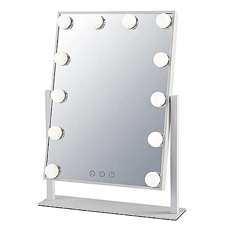Espelho Camarim Grande 12 Leds Penteadeira Botão Touch Luxo
