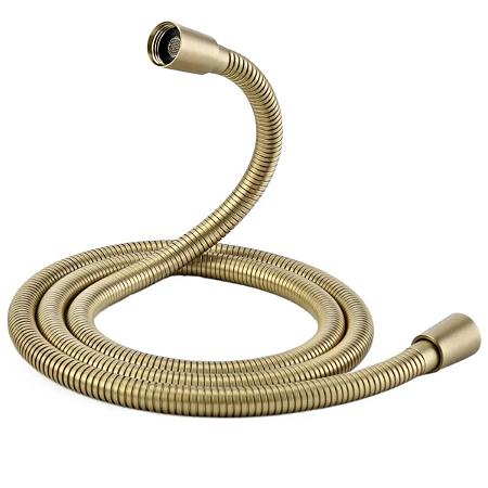 Engate Mangueira Flexível Banheiro 150Cm Dourado Inox Luxo