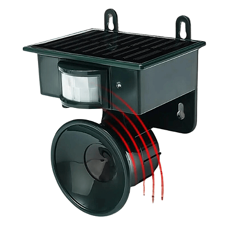 Repelente Solar Ultrassonico Sensor Ante Praga Escorpião Ratos Pombos