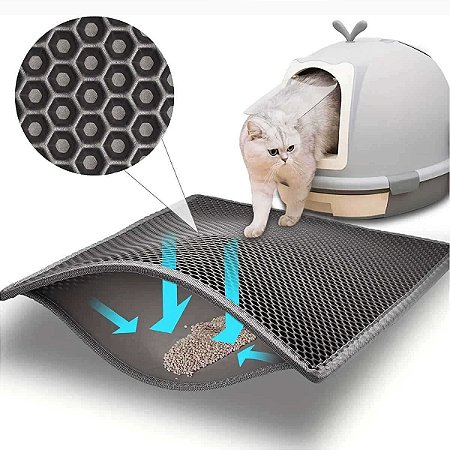 Tapete Higiênico G Coletor De Areia Para Gato 45X60CM