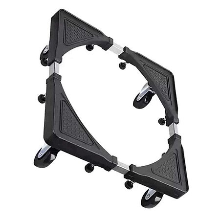 Carrinho Base Suporte Rodinhas Ajustável Maquina Geladeira