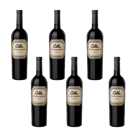 El Enemigo Malbec - 750ml - caixa com 6 garrafas
