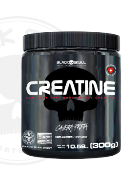 Creatina Monohidratada Pura 300g - Black Skull