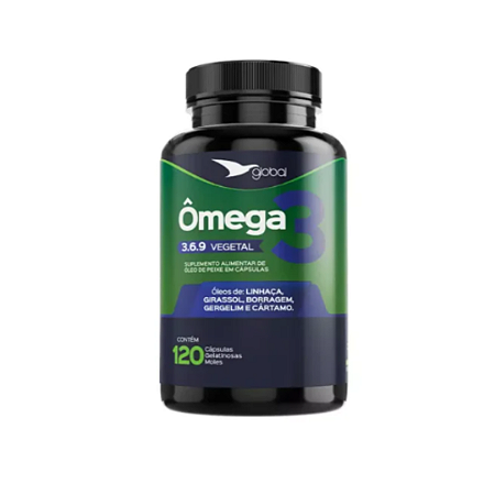 ÔMEGA 3 6 9 VEGETAL 120 CÁPSULAS - GLOBAL
