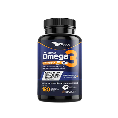 ÔMEGA 3 COM VITAMINA E 120 CAPSULAS - GLOBAL