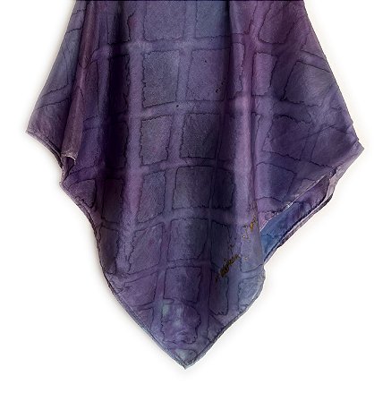 Lenço Lilás 100% seda | 90x90cm