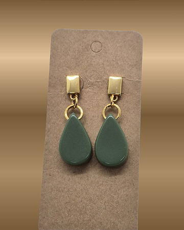 Brinco resina Leticia