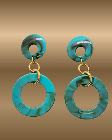 Brinco resina Roberta