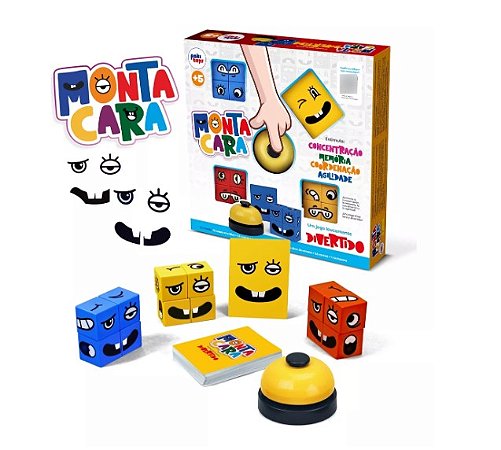 Jogo Educativo Monta Cara Com Campainha Jogo Para Família