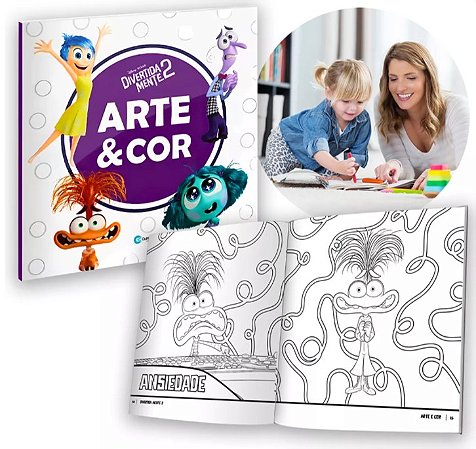 Divertidamente 2 Livro De Colorir Infantil 36 Paginas Divertido