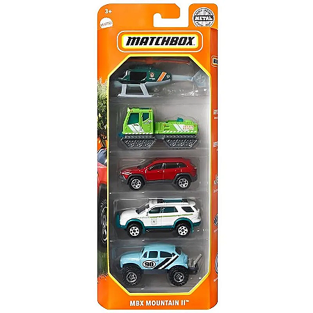Conjunto Matchbox Pacote Com 5 Carrinhos - Mattel