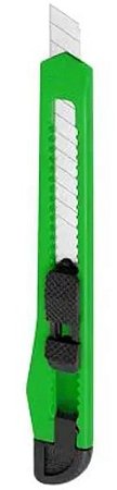 Estilete Estreito Metal Lâmina 9mm Sortido Multiuso Verde - Gatte