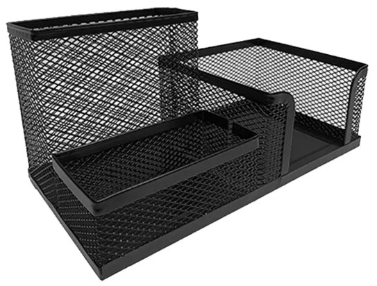 PORTA LAPIS/CLIPS/LEMBRETE ARAMADO PRETO KZ08250PT