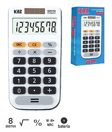 Calculadora De Mesa 8 Dígitos KZ9156 - Kaz