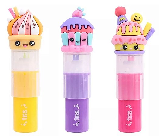 Kit 03 Caneta Marca Texto Mini Docura Tris Holic