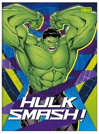 Caderno Brochurão Capa Dura 80 Folhas Hulk - Tilibra