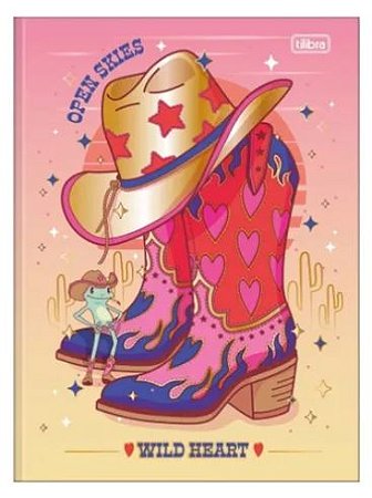 Cadernos Brochurão West Girl Cowboy 80 fls - Tilibra