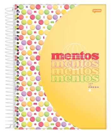 Caderno 10 Matérias Capa Dura Mentos 160 Fls - Jandaia