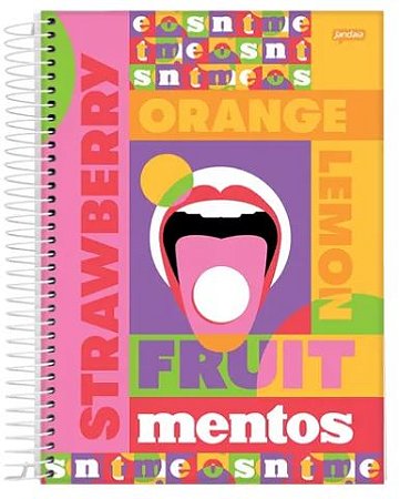 Caderno 10 Matérias Capa Dura Mentos 160 Fls - Jandaia