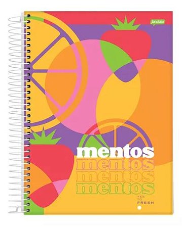 Caderno 10 Matérias Capa Dura Mentos 160 Fls - Jandaia