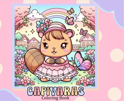 Livro de Colorir CAPIVARA