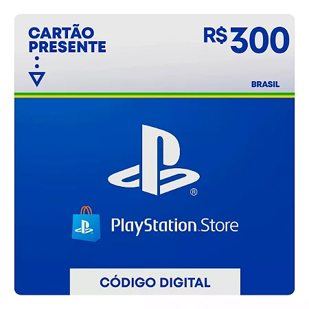 Cartão Presente Digital PlayStation Store R$ 300,00