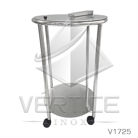 Suporte para saco hamper com tampa e base - Cód. V1725