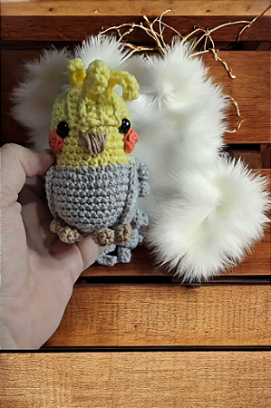 Calopsita amigurumi