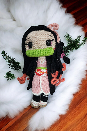 Nezuko Kamado (Demon Slayer) amigurumi