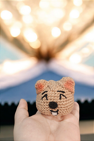 Han Quokka (Han Jisung) SkZoos Popozudinhos Sonolentos amigurumi