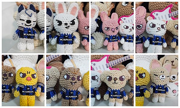 KIT SKZOO KARMA EDITION - Stray Kids 8 peças amigurumi