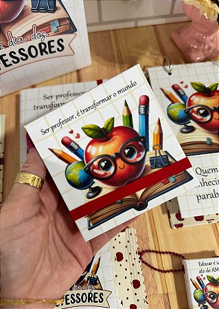 Bloco autoadesivo 76mm Professores