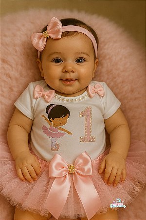 Kit Mesversário Menina Bailarina Luxo + Brinde
