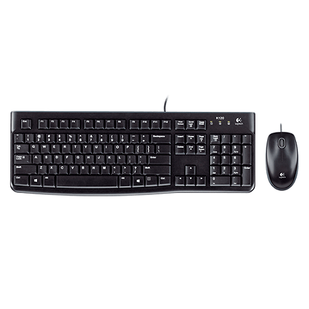 Kit teclado e mouse USB - Marca Logitech - Modelo MK120