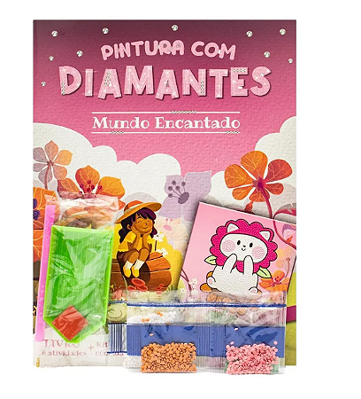 Livro - Pintura com Diamantes: Mundo Encantado