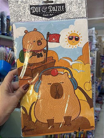Pintura Diamantes: Capivara -SORTIDO