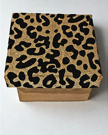 Caixa de Decoupage  - Onça por Débora Artes