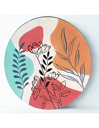 Quadro redondo - Orgânico  por Débora Artes