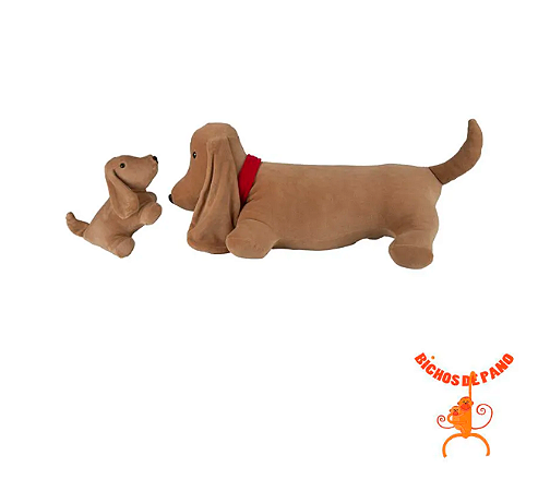 Bassê Fifi grávida com 1 filhote