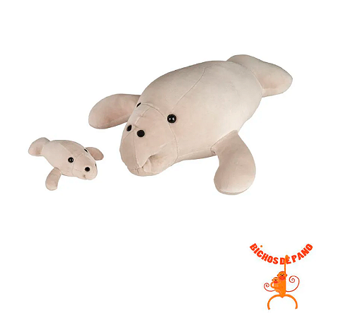 Peixe Boi Babi grávida com 1 filhote